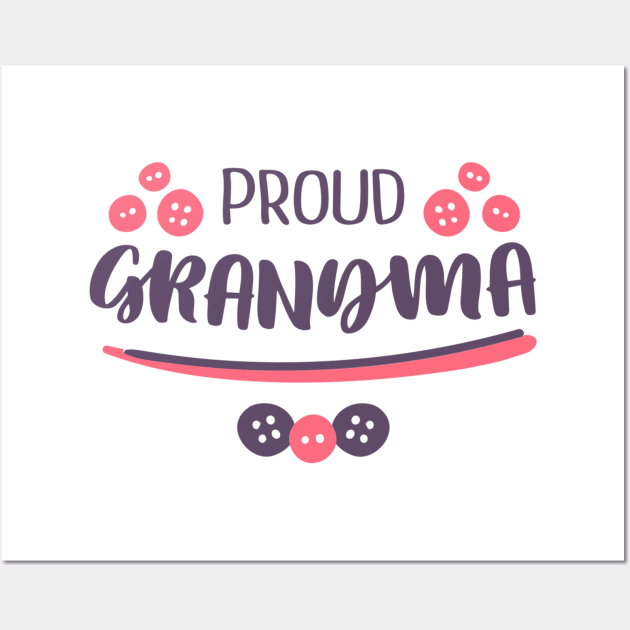 proud grandma gift shirt Wall Art by mo designs 95